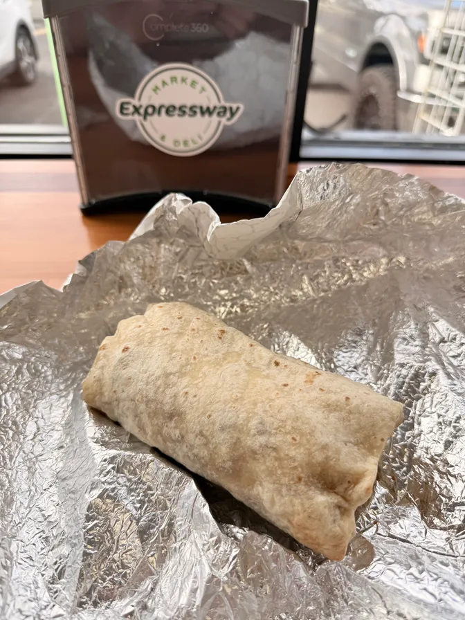 Photo of burrito's packaging