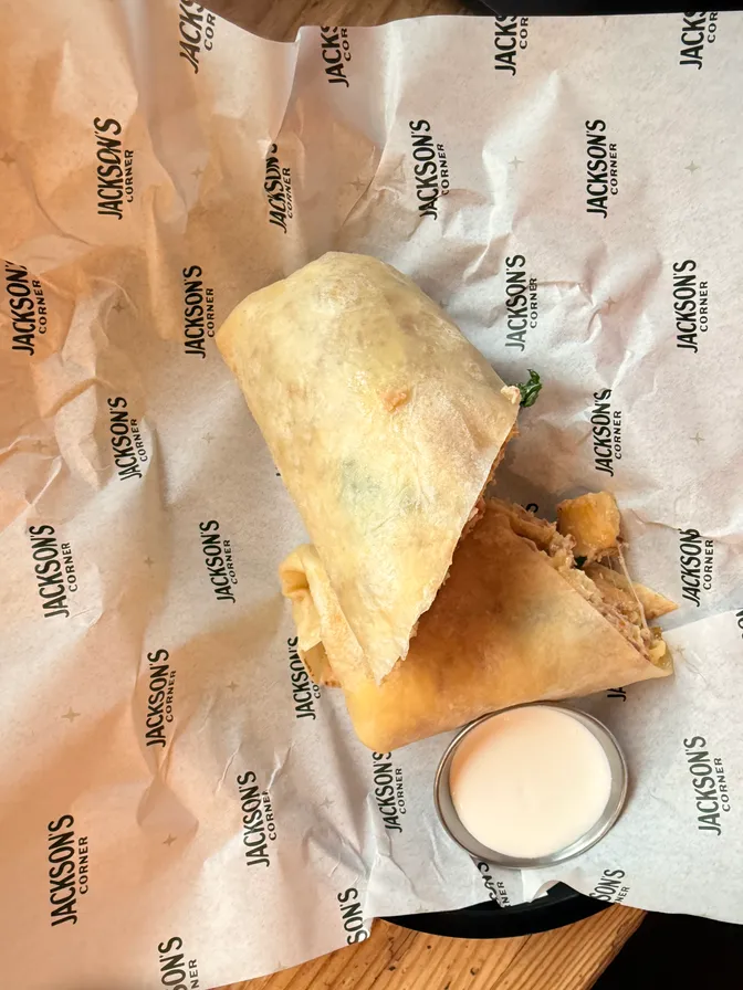 Photo of burrito's packaging