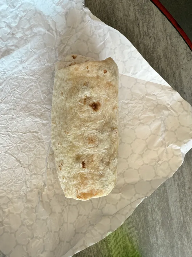 Photo of burrito's packaging