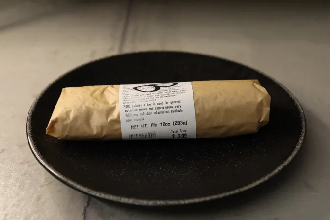 Photo of burrito's packaging